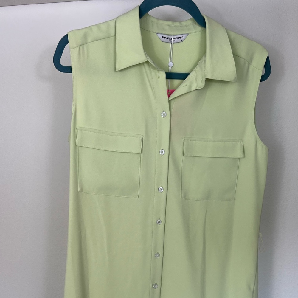 AMANDA UPRICHARD Green Edith Mini Dress NWT sz S w/our belt - Picture 3 of 8
